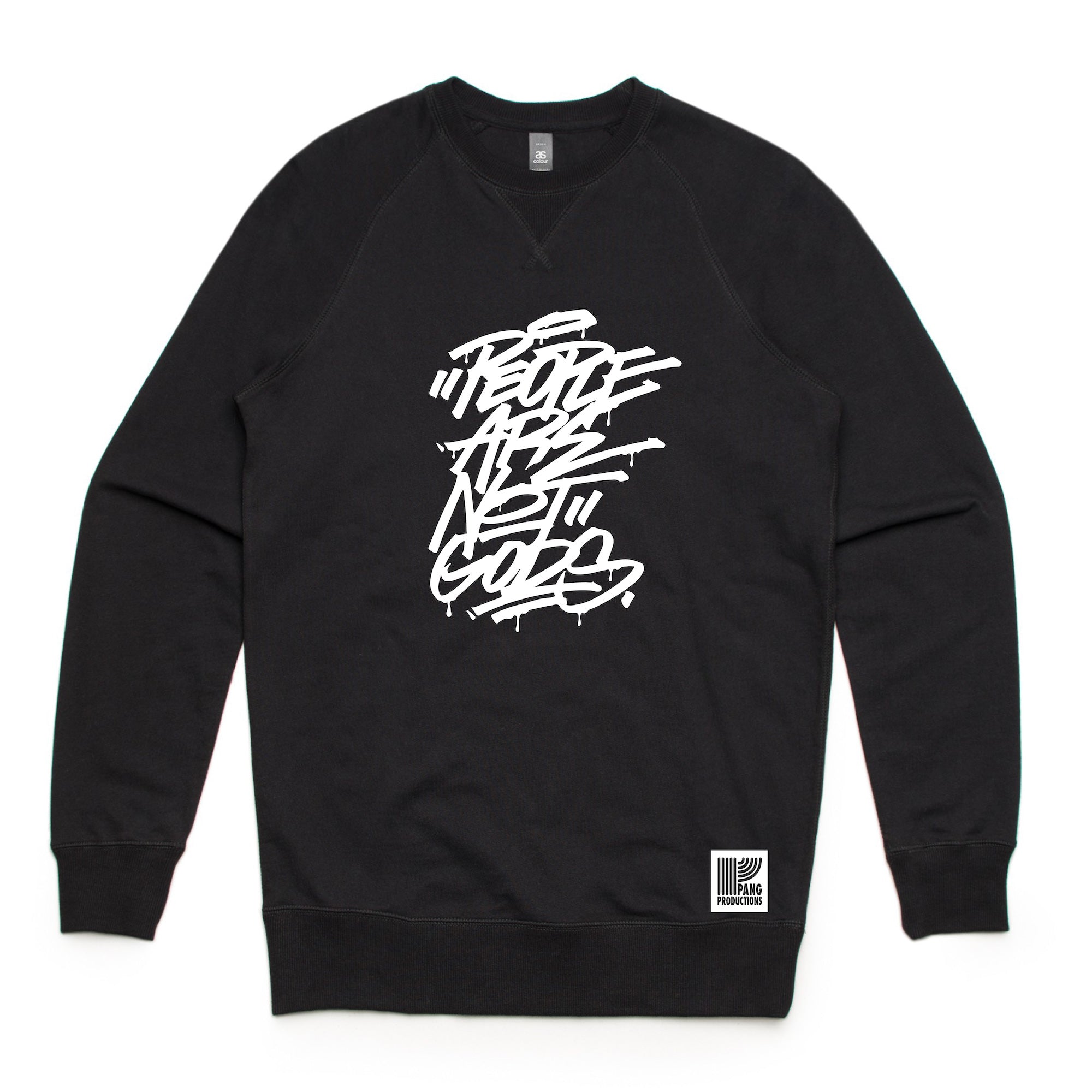 PEOPLE ARE NOT GODS Sweater (BLACK)